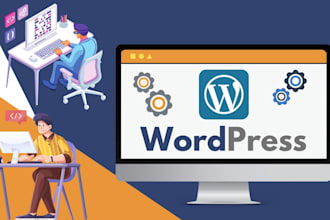 develop and setup a modern website in wordpress
