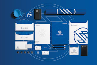 design professional brand style guide or brand book design