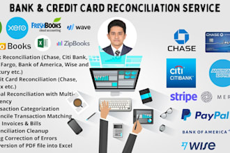 reconcile bank credit card using quickbooks online xero wave