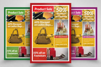 design product flyer product poster sale discount flyers