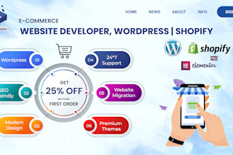build a modern and mobile friendly wordpress website design