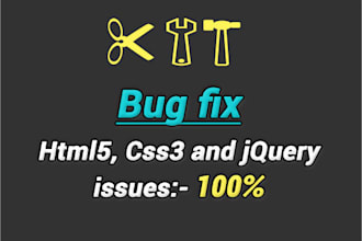 fix html, css issue, and jquery issue or bugs