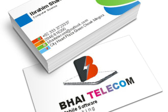 create a creative and professional visiting cards and logo