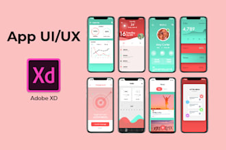 Top 10!  design ui ux for mobile app in adobe xd