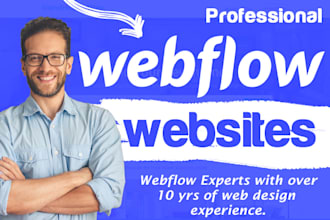 design webflow website using creative skills