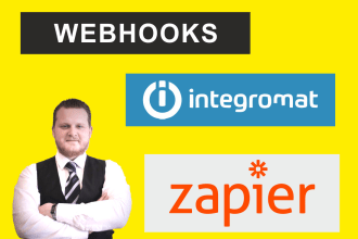 connect services with webhooks zapier integromat api
