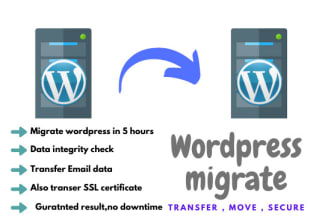 migrate, move wordpress fast another hosting