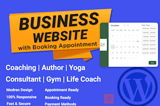 build life coaching, author, consulting, fitness, yoga, spa, gym booking website