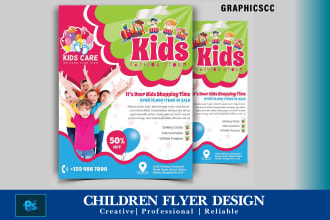 design children flyers for print and social media