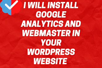 install google analytics and webmaster in wordpress website