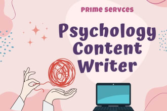 give you any content, article, script on any field of psychology,