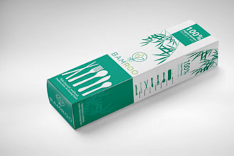 create realistic product box, pouch packaging mockup using photoshop