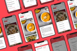 design a modern and clean mobile app UI