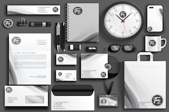 design custom official business card, logo and stationary for your brand