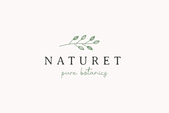 design botanical hand drawn logo