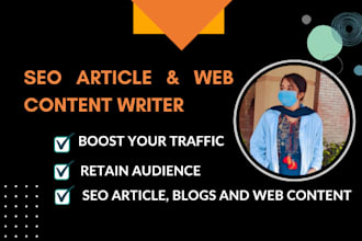 write your web content and SEO article