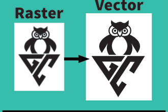 vectorize, update, edit, refresh, fix and trace your logo