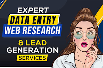 do data entry, email collection, web research, data scraping