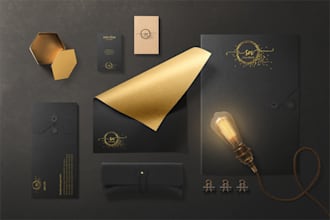 design modern business card, letterhead, and brand identity