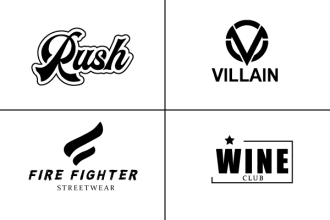 do modern urban streetwear or clothing brand logo