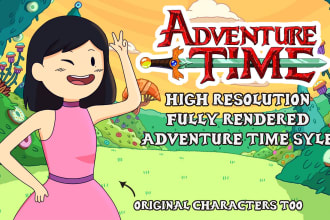 draw you in the adventure time style