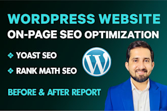 do wordpress website on page SEO optimization for google 1st page ranking