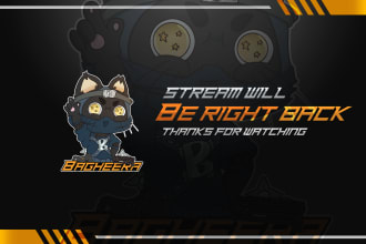 do animated graphics and overlay for your streaming channel twitch