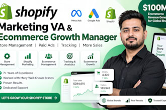 be your shopify marketing VA and ecommerce growth expert