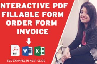 design interactive PDF fillable forms