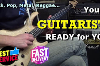 record guitar part rythm, solo for your music track