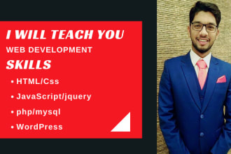 teach you html, CSS, js,php,wordpress online