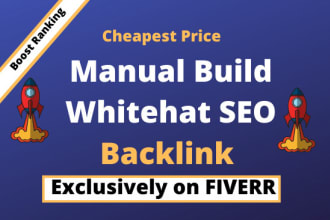 build 50 high quality dofollow SEO backlinks  for  top ranking