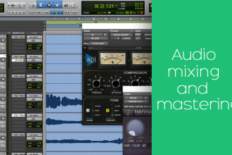 be your mixing and mastering sound engineer