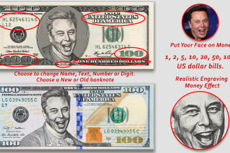 put your face on realistic dollar bill