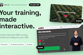 create a custom interactive scorm course in articulate storyline 360
