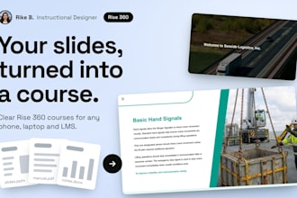 convert your powerpoint or pdf into an articulate rise elearning course