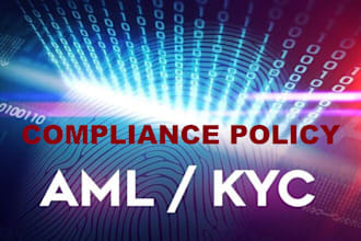 write a state compliant aml and kyc policy manual