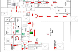 make emergency evacuation floor plan escape map fire exit diagram