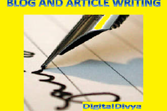 write 500 words blogpost or article