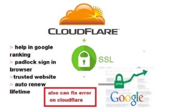 setup cloudflare SSL to website or fix SSL, CDN errors