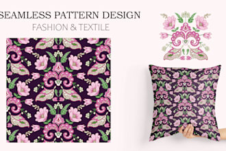 design seamless vector patterns for textile