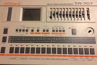 create an authentic  80s backing track or composition