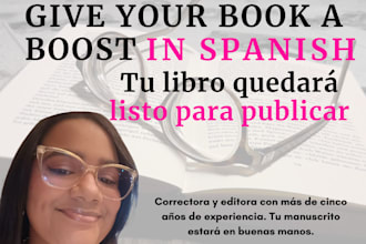professionally edit and proofread in spanish your book