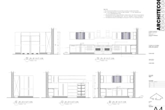 do ur kitchen and wall cabinet detail design