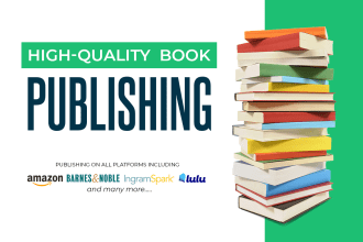 help you with self publishing your book as print and ebook