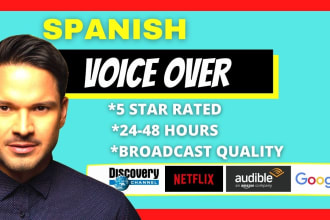 record a professional latin american spanish voice over