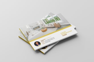 design buyer or seller guide, real estate listing presentation, packet, brochure