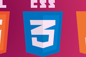 do front end website development using HTML CSS and bootstrap