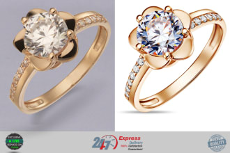 do HD quality jewelry retouching professionally  for online shop