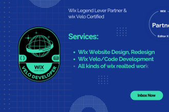 help you with wix website design, development, coding, and wix velo database